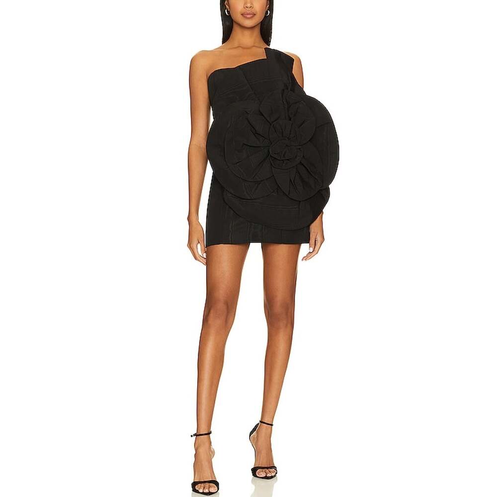 Bardot Domonique Sculptural Mini Dress Black Size 4 NWT